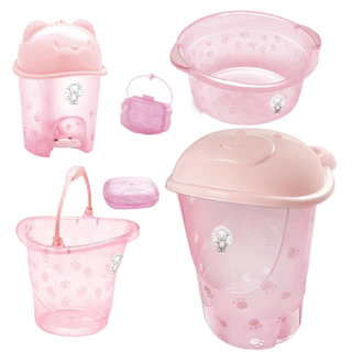 Kit Organização do bebê com Cesto de Roupas, bacia, balde, lixeira, organizador e cabides Adoleta Plastibaby ou Rattan em Oferta na Shopee