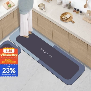Super Tapete Absorvente Diatom Lama Piso De Banheiro Porta Antiderrapante De Cozinha