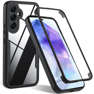 Para Samsung Galaxy A55 A35 A25 A15 A05S A05S A24 A14 A34 A54 A04E/A03 A13 5G/A04/A04S A23 A33 A53 360 Graus Capa Macia De Dupla Face