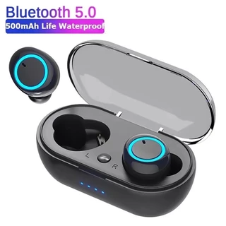 Novos Fones De Ouvido Y50 TWS Bluetooth Sem Fio Estéreo 5.0 Com Microfone Para Todos Os Telefones Inteligentes