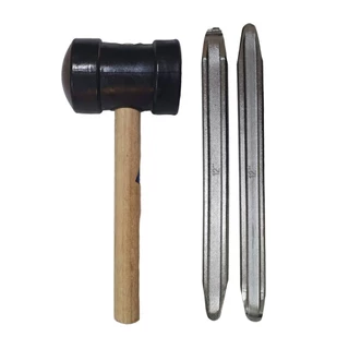 Kit Borracheiro C/ 2 Espátula Chata Para Pneus 30m + Martelo Borracha 80mm em Oferta na Shopee