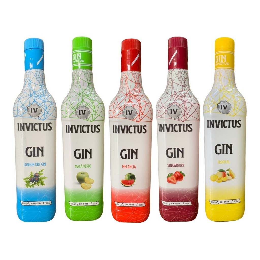 Gin Invictus Diversos Sabores - 900ml