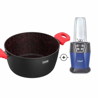 Power Nutri Machine Ichef e Panela Ichef Home Family Size Vermelha 24cm