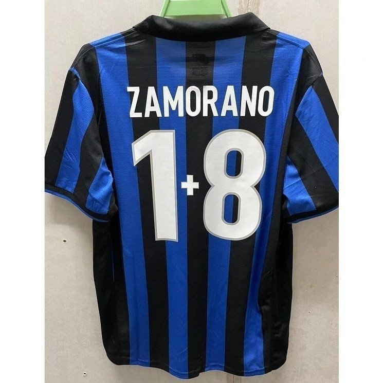Retro Inter Milan ronaldo ZAMORANO Camisa De Futebol