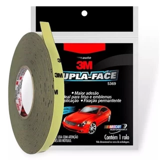 Fita Dupla Face 3M Automotiva de Espuma 5369 6MM X 20M