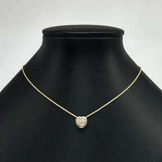Choker de Ouro 18k Feminina Veneziana Com Coração Com Cor Banhado a Ouro em Oferta na Shopee
