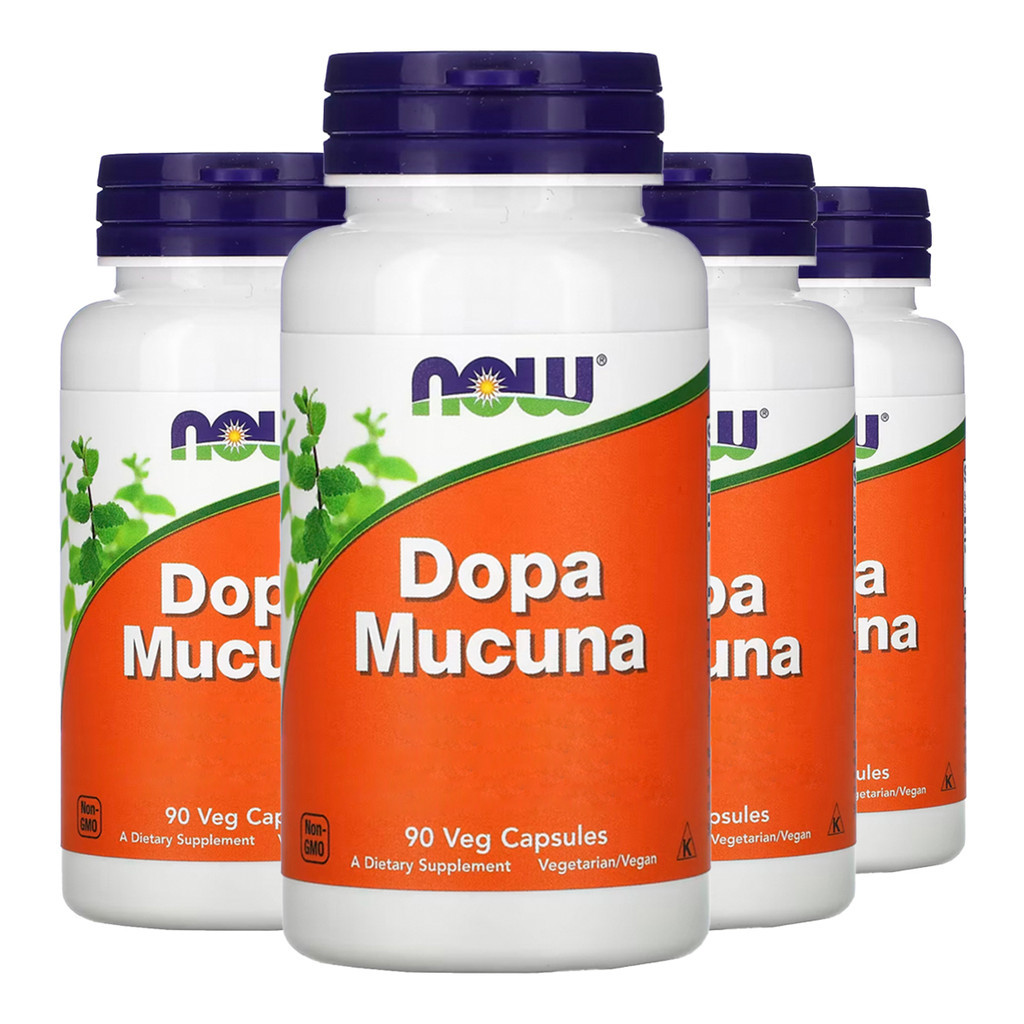 Kit 4x Dopa Mucuna Now Foods 90 Cápsulas Vegetarianas/Made in Usa ...