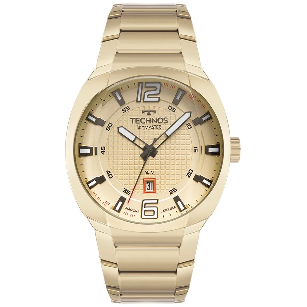 Relógio Technos Masculino Skymaster Dourado - 2115TUW/1D