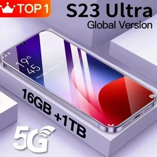 Glabol Edition S23 Ultra Smartphone 5G Telefone SIM Duplo 6.8 Tela HD 6800mAh Android