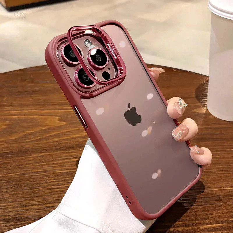 Estojo De Luxo Em Acrílico Transparente Para Telefones IPhone 11 12 13 ...