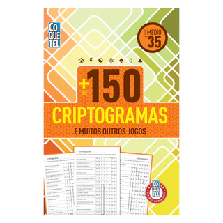 Livro Coquetel Mais de 150 Criptogramas Nível Médio Ed 35