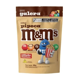 M&M's Confeito de Chocolate Sabor Pipoca 120g M&M Edição LImitada MARS