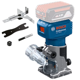 Tupia GLF 18V-8 Bosch 18V a Bateria Brushless com Fresa e Pinças