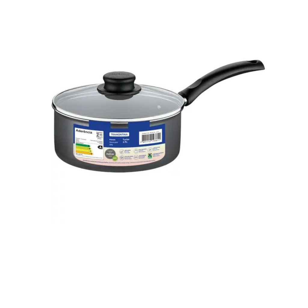 Panela Tramontina Turim Antiaderente Chumbo 16cm 1,4L