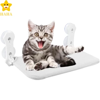 Poleiro De Janela De Gato Dobrável Rede Com Almofada Removível 12.5-15kg Capacidade De Peso Cama 55x30cm SHOPSBC1785