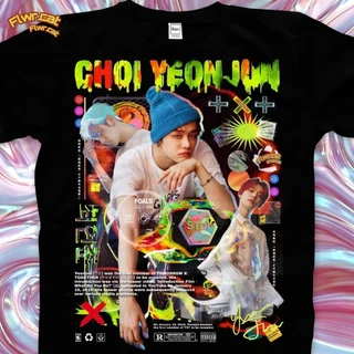 TXT yeonjun flwrcat homens T algodão brinquedo
