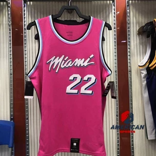 Camisa Masculina 2023-24 Regata Jersey Jimmy Butler Jogador De Basquete Rosa