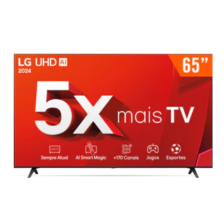 Smart TV LED 65" Ultra HD 4K LG 65UT8050PSA ThinQ AI Alexa HDR10 3 HDMI 2 USB Wi-Fi Bluetooth