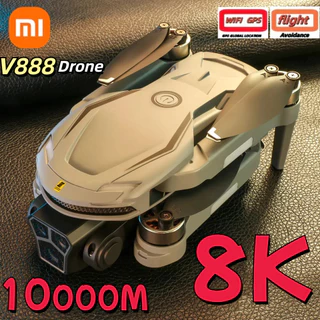 Xiaomi V888 Drone 8k Gps TrêS CâMeras Profissional Evitar ObstáCulos ObstáCulo Fluxo óPtico Posicionamento Sem Escova