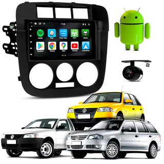 Kit Central Multimidia Android 7 Pol Gol 2005 A 2014 Saveiro 2006 A 2010 Parati 2006 A 2012
