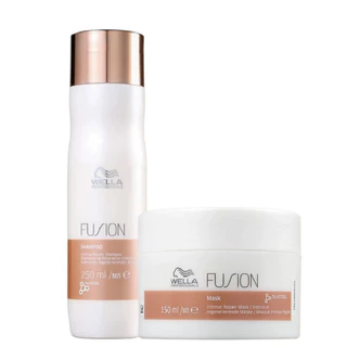 Wella Professionals Fusion Shampoo 250ml e Mascara 150ml(2 Produtos)