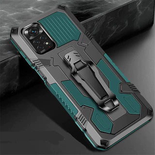 Para Xiaomi Redmi Nota 11 11pro 5G 11S Armadura Kickstand Cinto Clipe Capa Traseira Xiomi Vermelho mi Note11 11pro 4G Caso