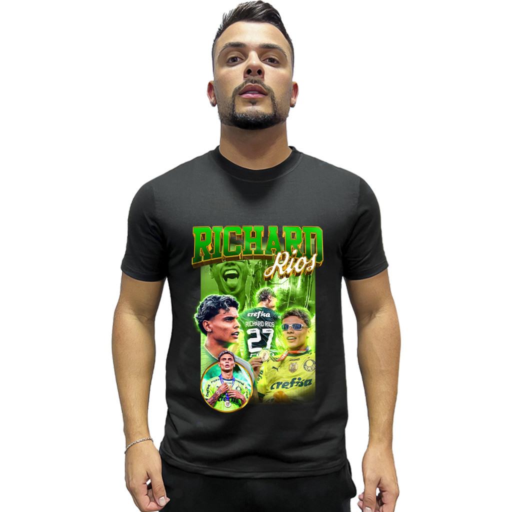 Camisa Richard Rios Unissex com a arte exclusiva - promoção | Shopee Brasil