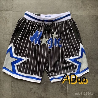 Bermuda Basquete Orlando Magic black Embroideda pocketo Paolo Banchero O'Neal Basketball shorts