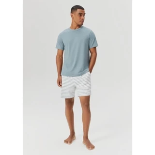 Pijama Curto Masculino Com Shorts Listrado Hering