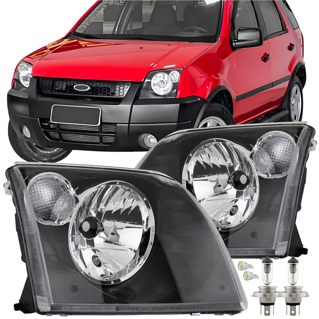 Par Farol e Lâmpadas Ford Ecosport 2003 2004 2005 2006 2007 Pisca ...