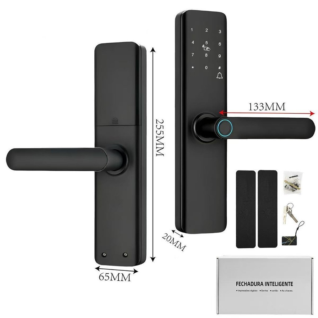 Smarthome Fechadura Digital Biométrica Eletronica Touch Biometria anjgg
