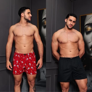 Kit 2 Pijamas Masculino Short Cueca Samba Canção Micro Fibra Fresquinho em Oferta na Shopee