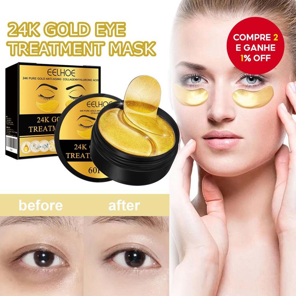 Máscara para os Olhos Eelhoe 60 peças Hidratação suave para a pele dos ...