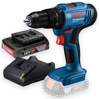 Furadeira E Parafusadeira De Impacto 1/2 Gsb 183 Li 18v Com Carregador Bivolt E Bateria Bosch