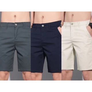 Kit 3 Bermuda Sarja Masculino Brim Short