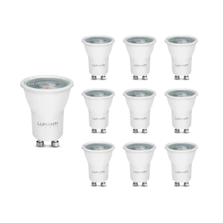KIT 10 LÂMPADA DICROICA LED GU10 3,5W 3000K 4000K 6500K MR11