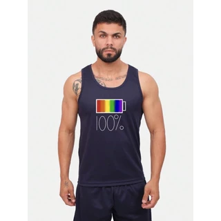 Regata Masculina Dry Treino Academia Caminhada Estampada Orgulho LGBT 100% 2