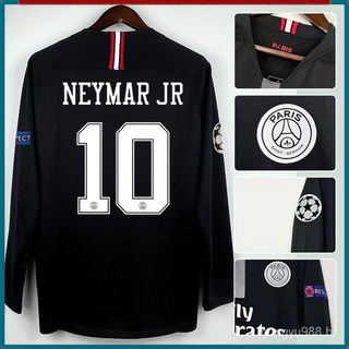 2018 NEYMAR JR NEYMAR Retro 18-19 Equipe Camisa De Manga Comprida Personalização Camisa De Futebol [Frete Grátis ����