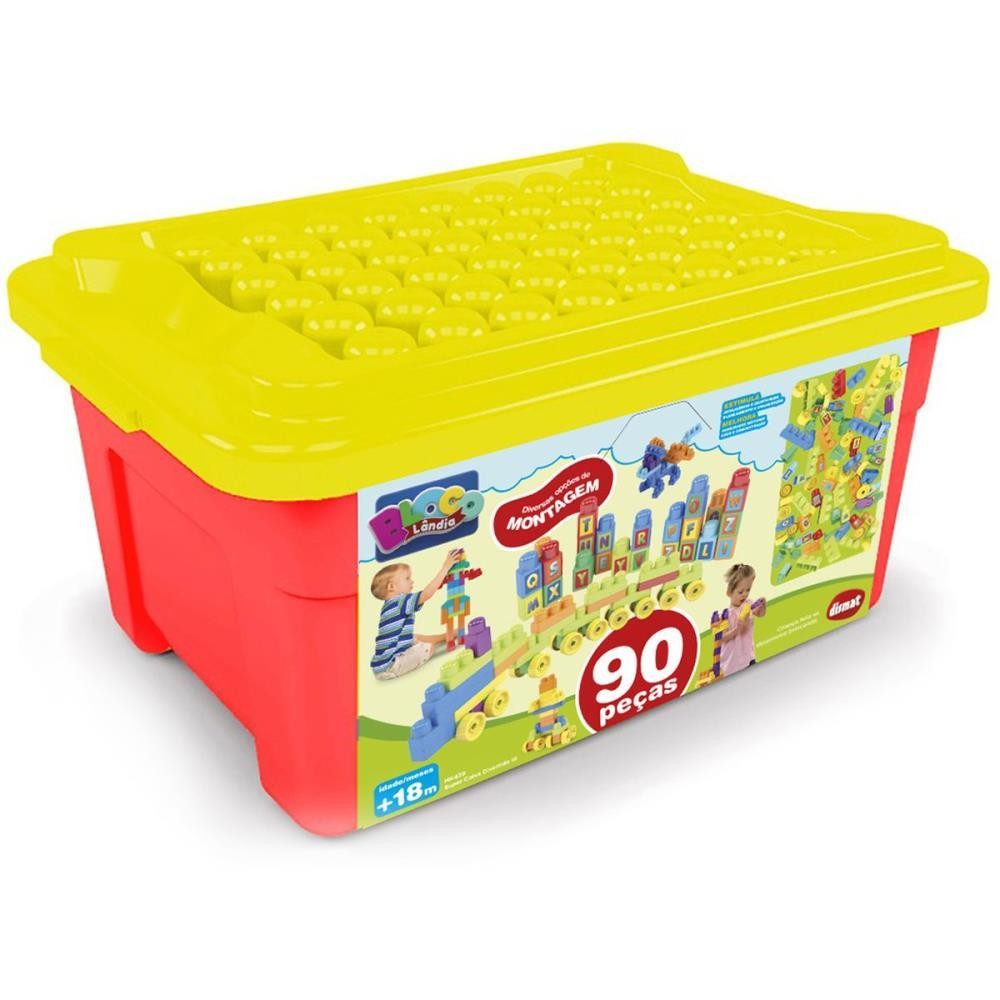 Brinquedo para Montar Super Caixa Divertida III 90 Peças | Shopee Brasil