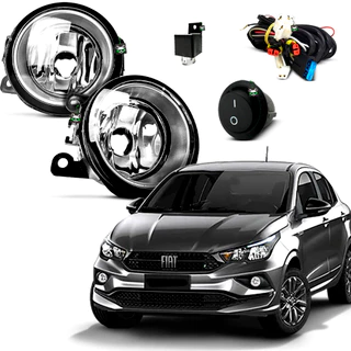 Kit Farol Auxiliar Milha Cronos 2017 2018 2019 2020 2021 2022 Botao Tic Tac