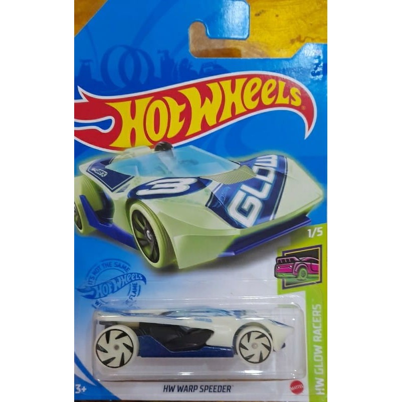 Hot Wheels Glow Racers - Warp Speeder | Shopee Brasil