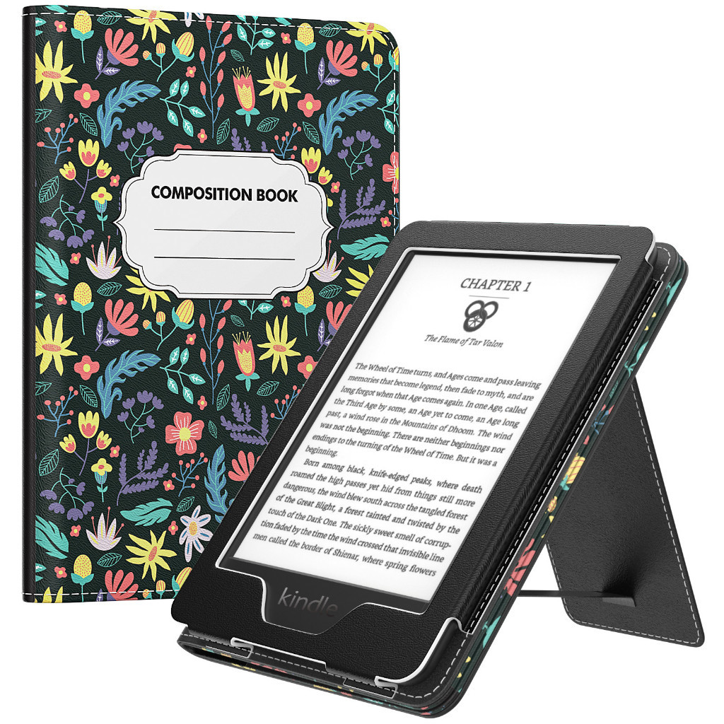 Capa Plobors Para E-Reader 15.2cm 11ª Geração 2024 - Couro PU Com Auto Wake/Sleep