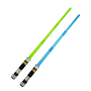 Sabre de Luz com Som e Luz Retrátil Verde ou Azul Space Force DM Toys