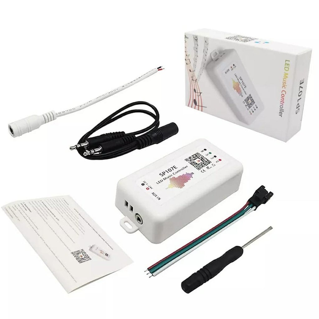 Controlador Sp107e Bluetooth Music Ws2811 Ws2812b Etc 5-24v