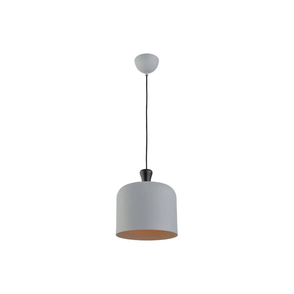 Luminaria Pendente Led Bell 28cm 4w 2400K E27 Cinza Avant