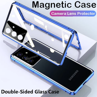 Capa De Câmera De Proteção Total 360 Para Samsung Galaxy S25 S24 S23 FE Plus Ultra S25 S24 Telefone Magnética De Vidro D