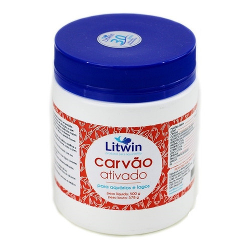 Carvão Ativado Litwin Granulado Para Aquário Pote 500gr | Shopee Brasil