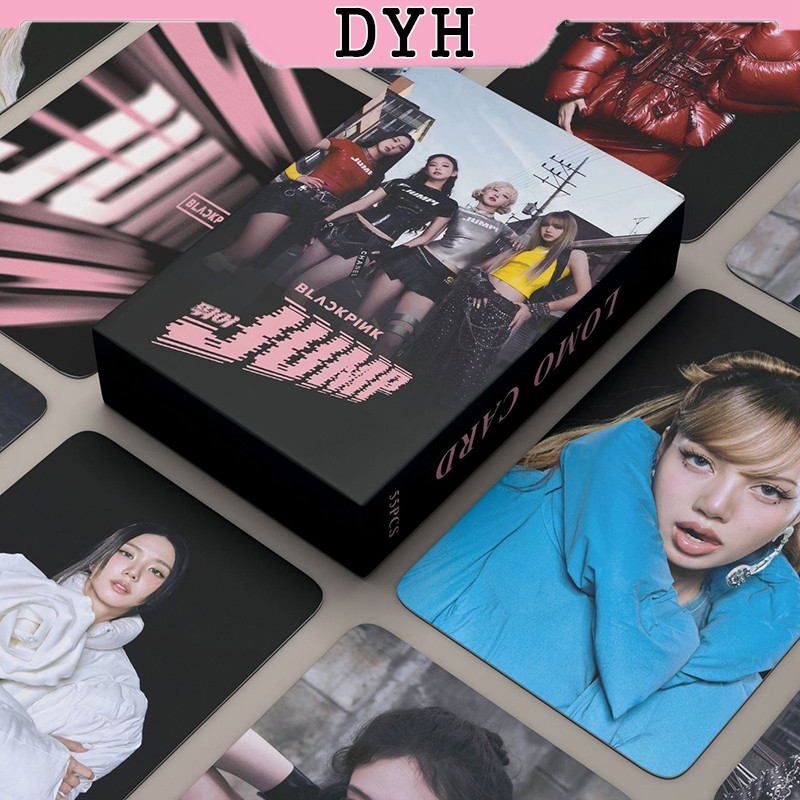 55pcs/box BLACKPINK Cartão Holográfico Photocard JUMP Álbum KPOP