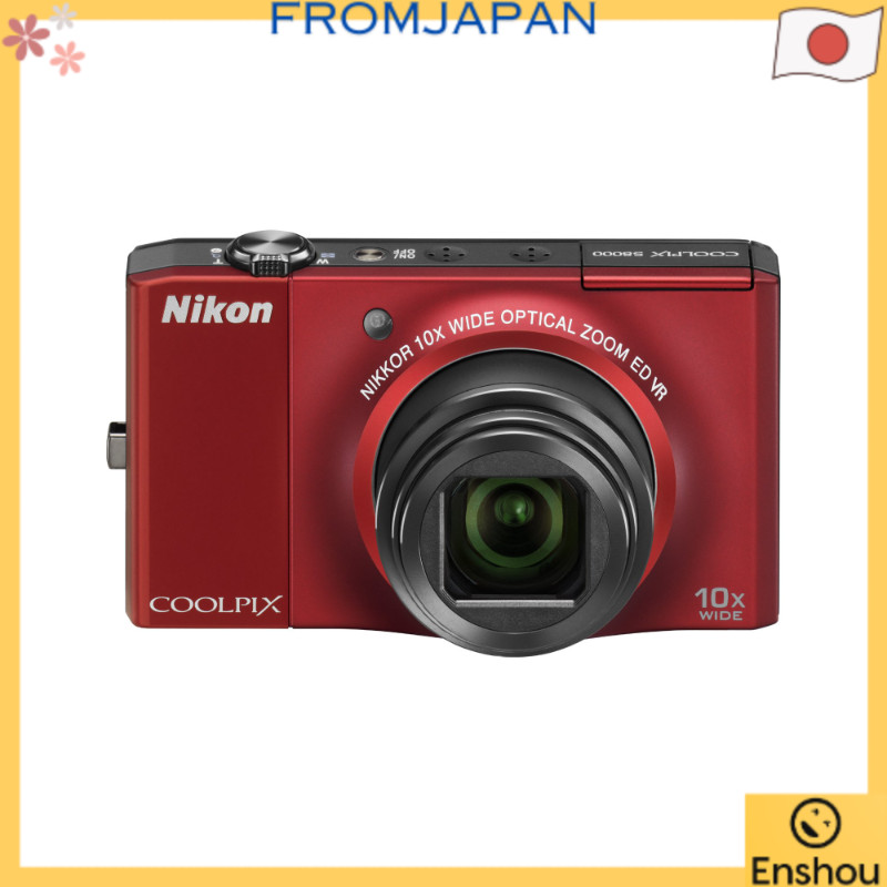 USED]Do Japão [Usado] Câmera Digital Nikon COOLPIX S8000 Vermelho