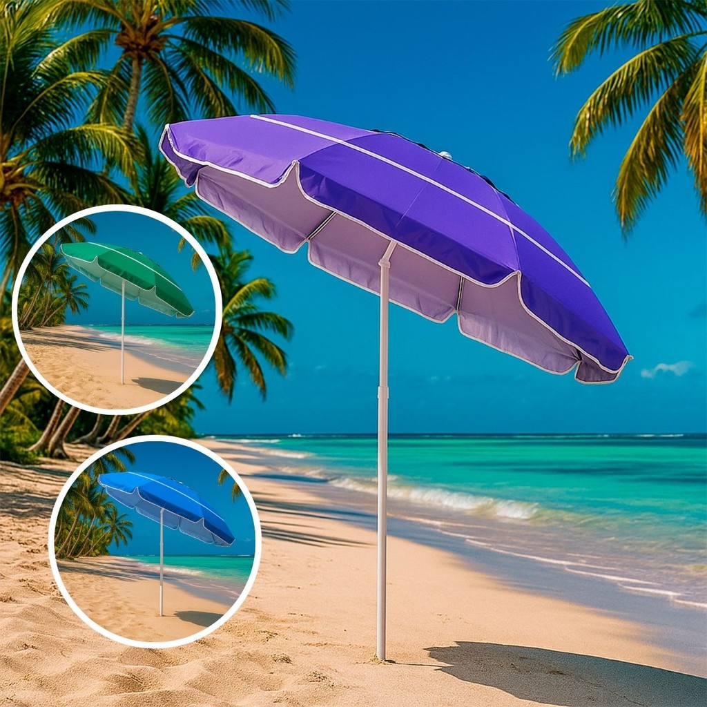 Guarda Sol Gigante 2,40m Praia Piscina Respirável Uv Verão | Shopee Brasil
